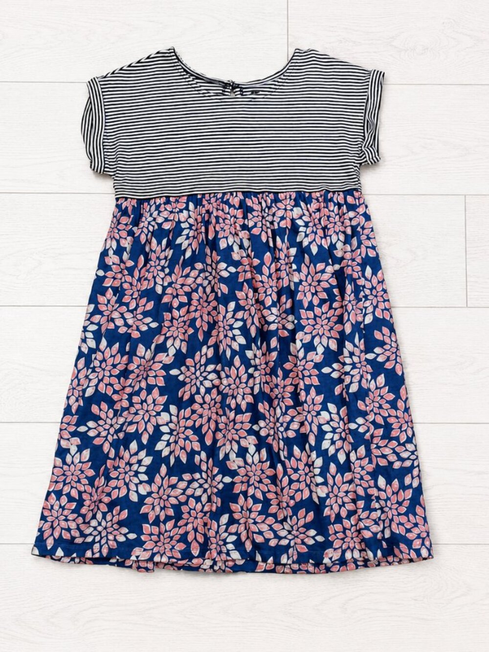 Tea Collection Striped Floral Dress Size 12